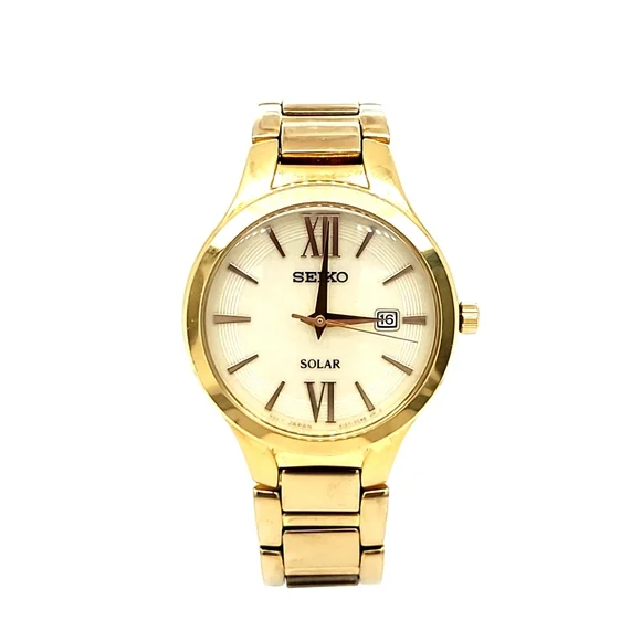 ⚫ Seiko Solar Gold-Tone Watch Men main image 2